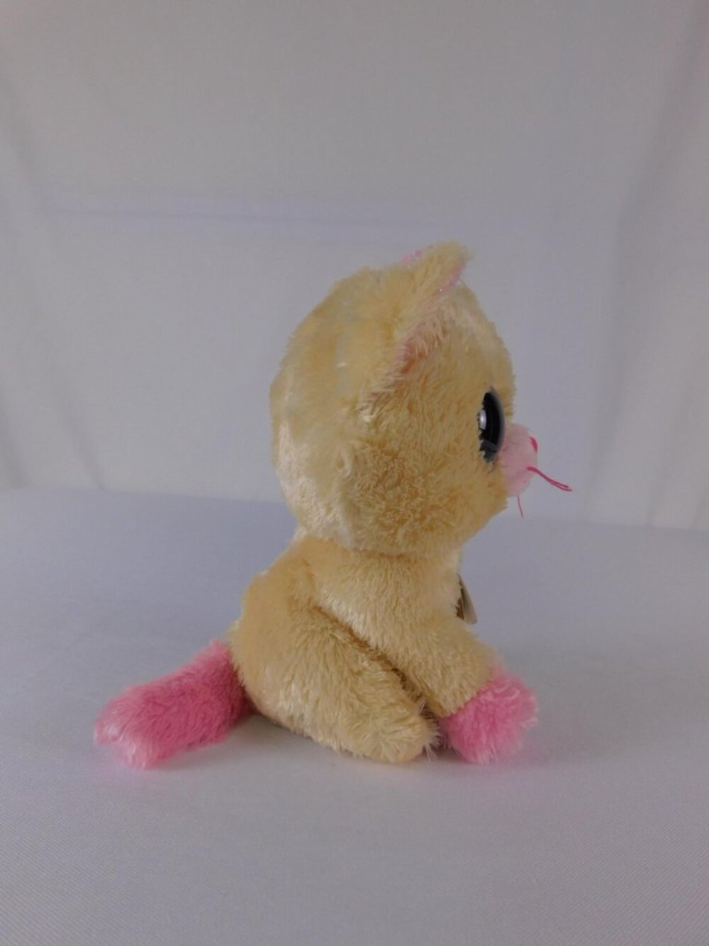 Ty Beanie Boos Anabelle Cat Plush Small Pink Yellow Multicolor 2020 Toy - Picture 4 of 10